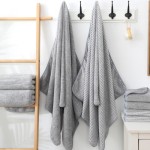 1 Piece Bamboo and Fleece Microfiber Towel